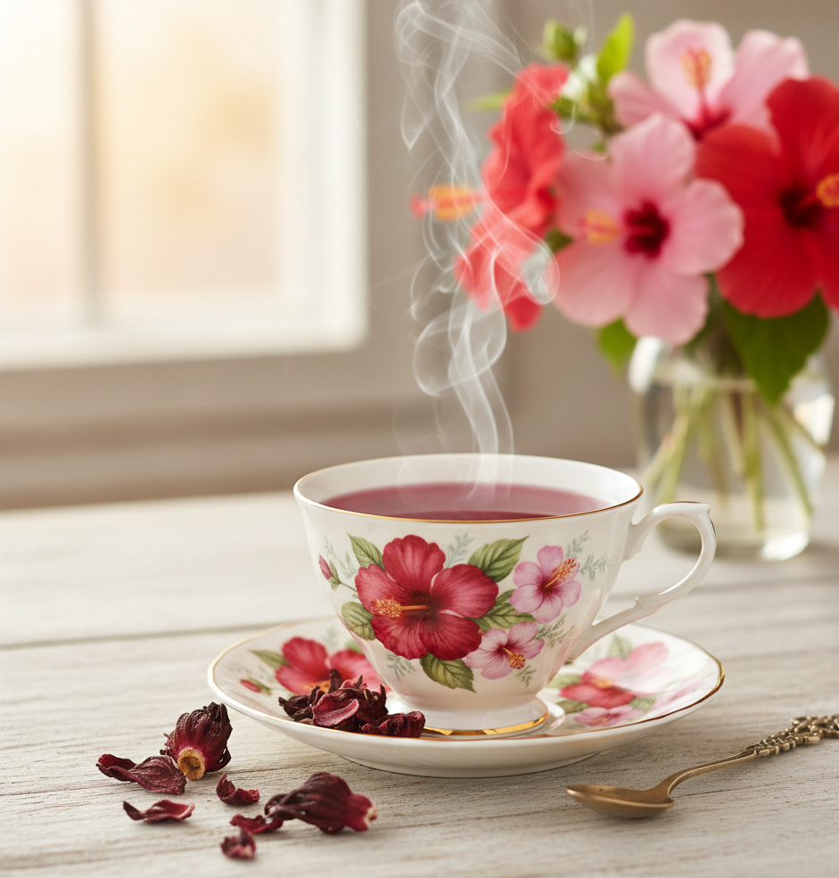 Hibiscus Botanical Detail